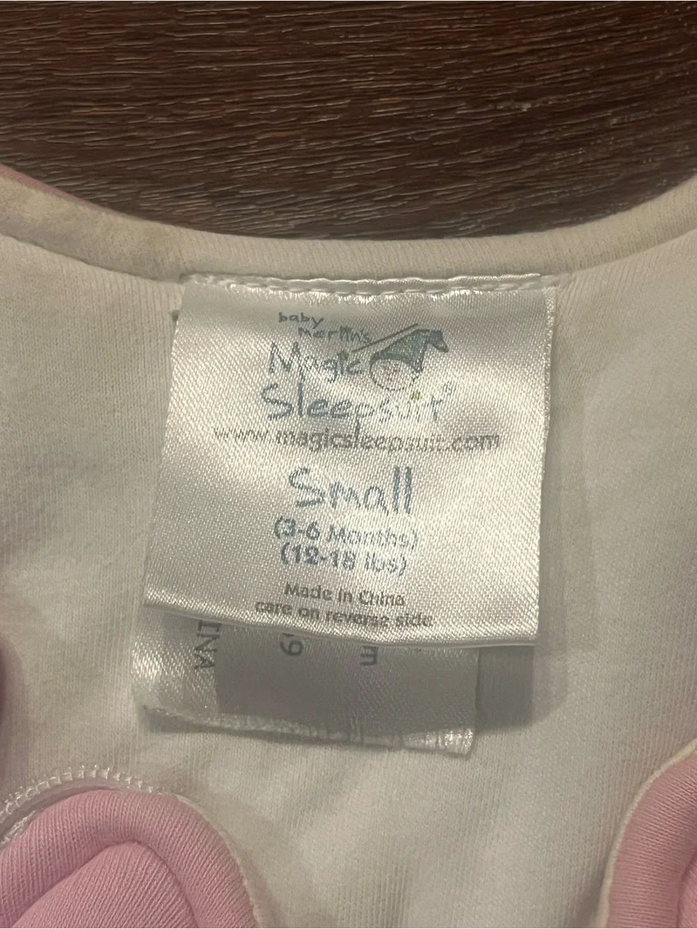 Magic Merlin SleepSuit Baby One-Piece in Light Pink 3-6 months 12-18 lbs